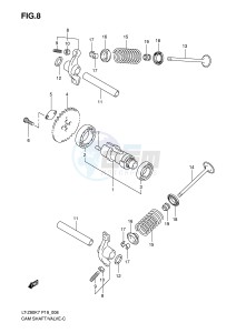 LT-Z90 (P19) drawing CAMSHAFT VALVE