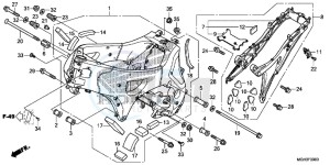 VFR1200XC drawing FRAME BODY