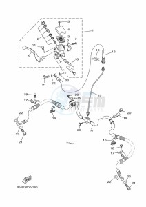 YFM450FWB KODIAK 450 (BJ5T) drawing FRONT MASTER CYLINDER