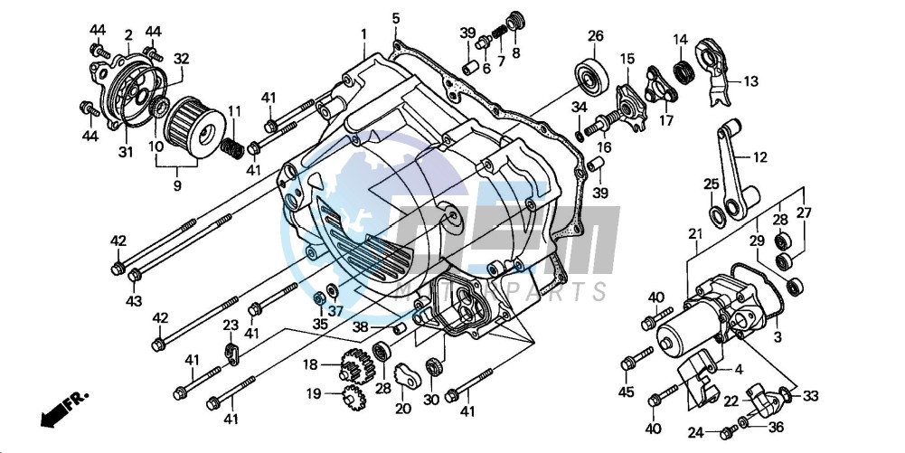 FRONT CRANKCASE COVER (ES)