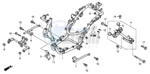 SH125S drawing FRAME BODY