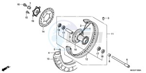 VT750C9 Australia - (U / MK) drawing FRONT WHEEL