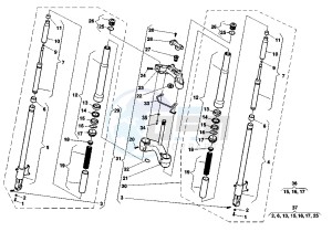 V RAPTOR 650 drawing FRONT FORK