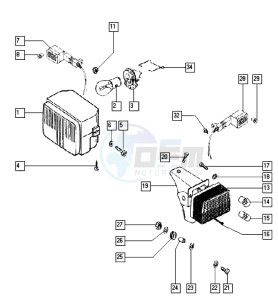 QUADRO_EX_L0-L1 50 L0-L1 drawing Head lamp