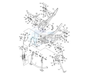 XJ6-FA DIVERSION ABS 600 drawing STAND AND FOOTREST