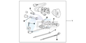 VFR1200FDD VFR1200F Dual Clutch UK - (E) drawing KIT DCT PEDAL SHIFT