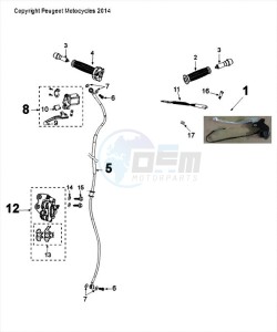 DJANGO 50 4T EVASION drawing BRAKING SYSTEM