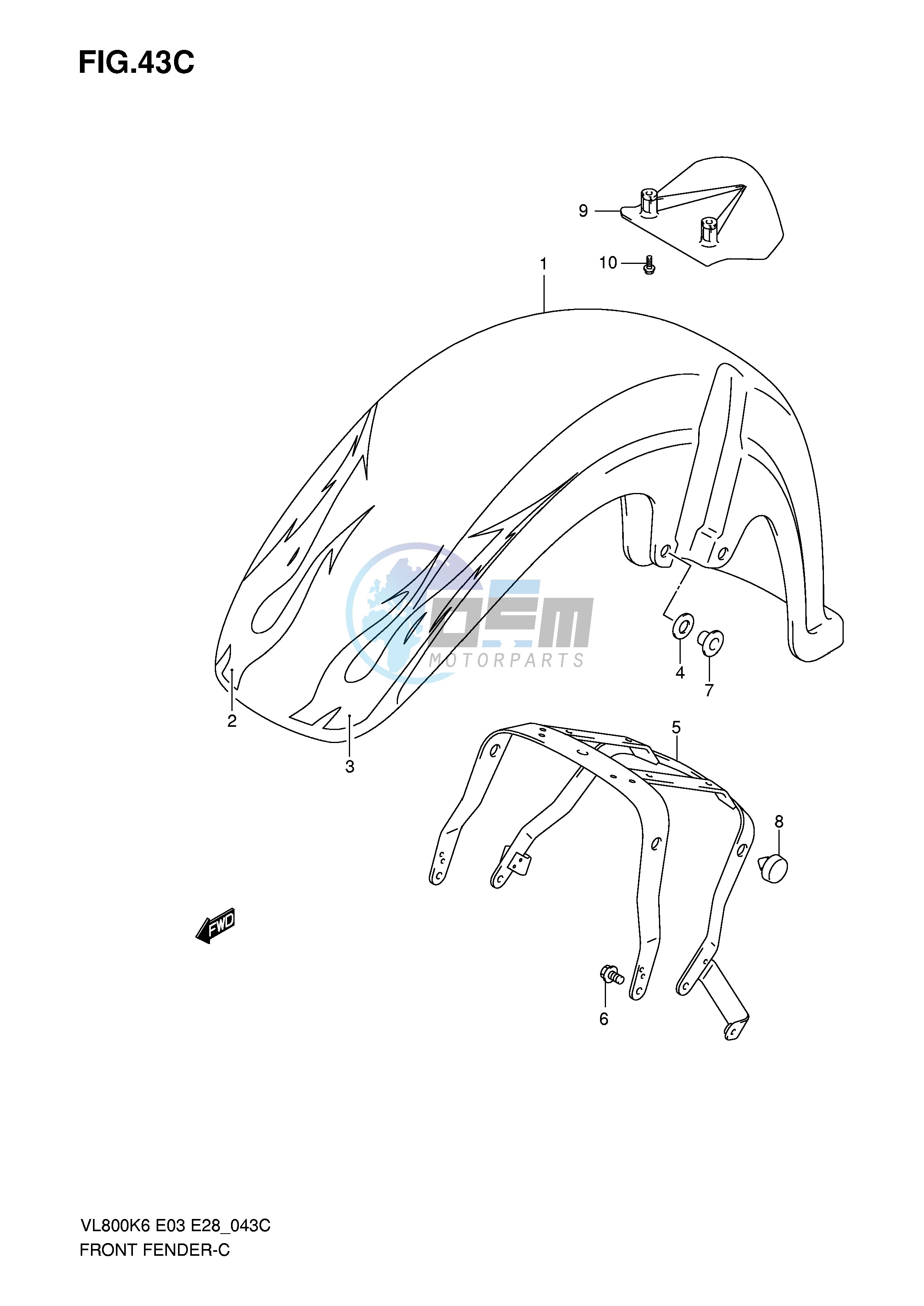 FRONT FENDER (VL800CK8)