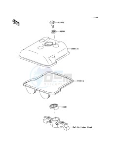 KFX450R KSF450BBF EU drawing Cylinder Head Cover