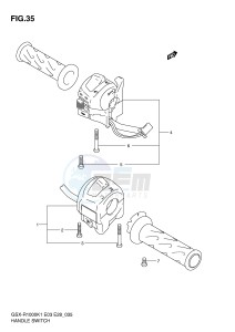 GSX-R1000 (E3-E28) drawing HANDLE SWITCH