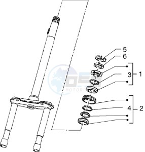 ICE 50 drawing Steering bearing ball tracks