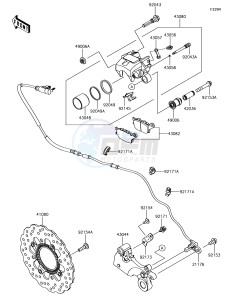 NINJA 650 EX650KJFA XX (EU ME A(FRICA) drawing Rear Brake