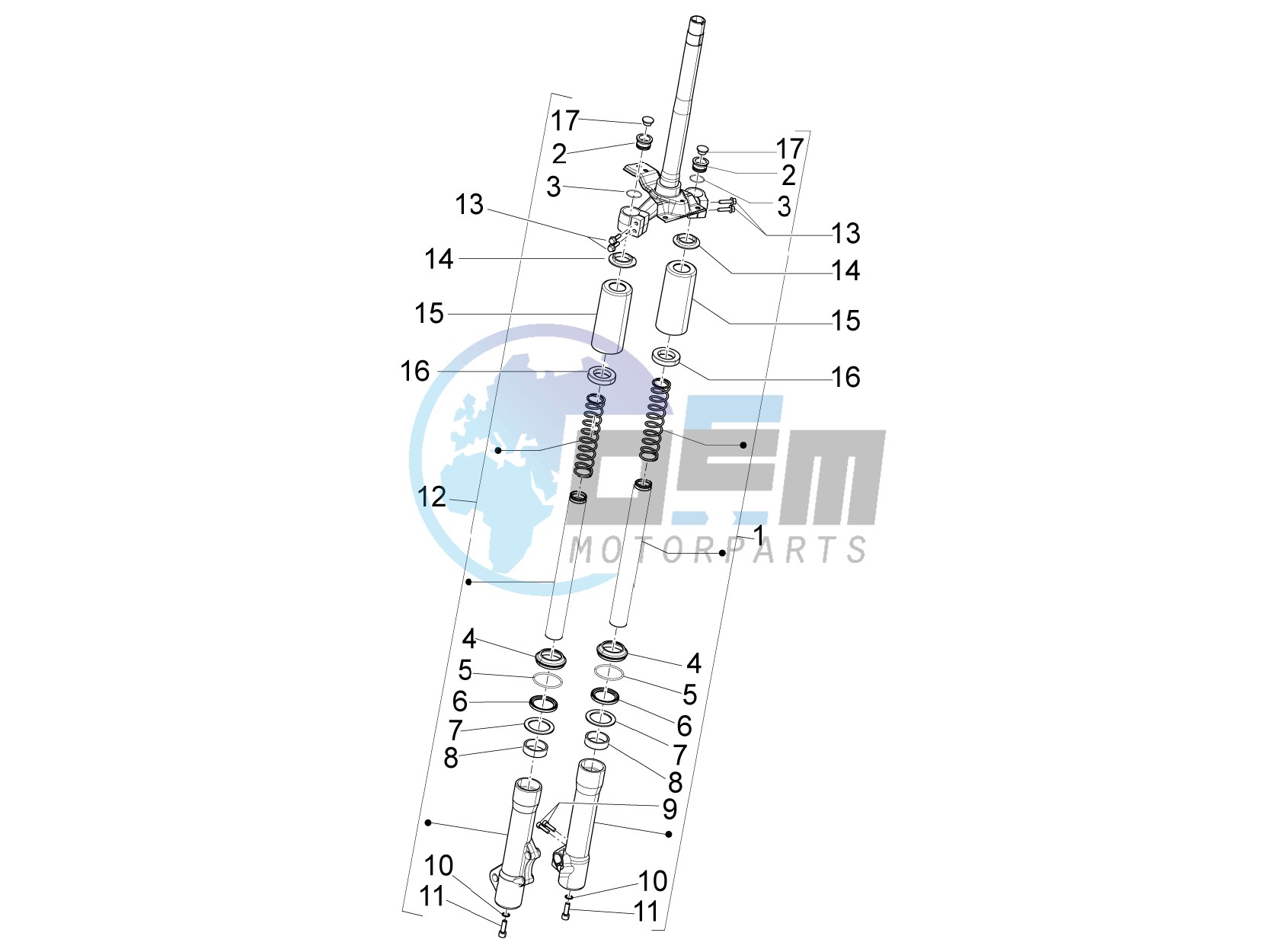 Fork components (Kayaba)