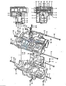 GSX1100 (T-X) drawing CRANKCASE