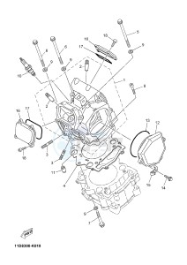 XT660Z TENERE (2BD3) drawing CYLINDER HEAD