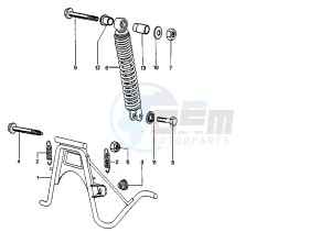 BUXY - 50 cc drawing REAR SUSPENSION