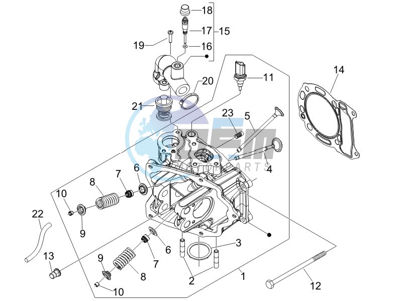 Cilinder head unit - Valve