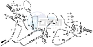 SK50M drawing HANDLE LEVER/SWITCH/CABLE (1)