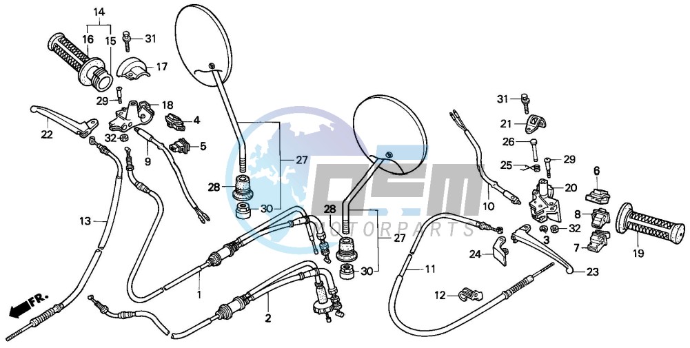 HANDLE LEVER/SWITCH/CABLE (1)