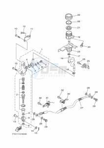 YFZ450R (BKDL) drawing REAR MASTER CYLINDER