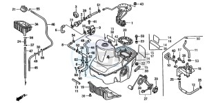 ST1100 drawing FUEL TANK