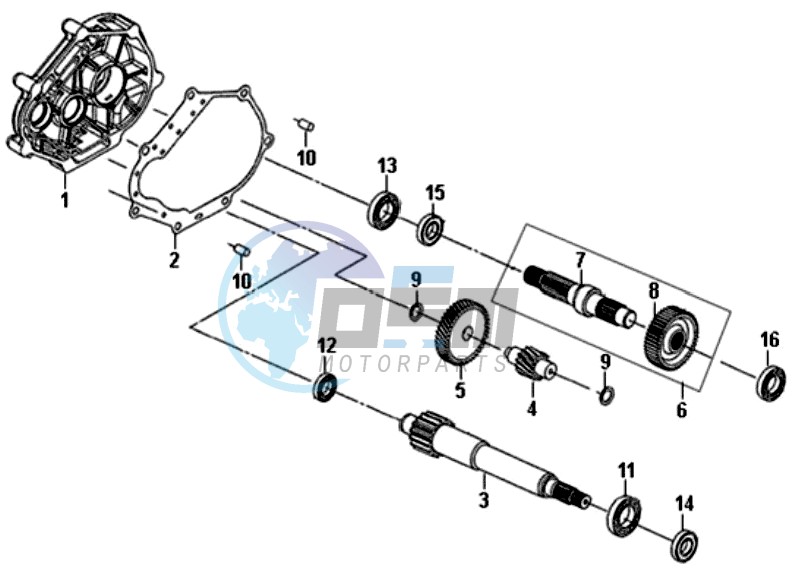 MISSION CASE - DRIVE SHAFT