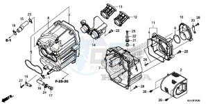 CBR500RF CBR500R UK - (E) drawing AIR CLEANER