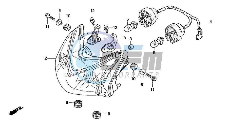 HEADLIGHT (TRX450R4,5)