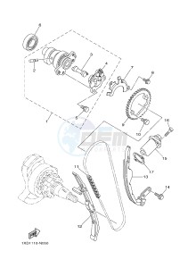 YXM700E YXM70VPHJ VIKING EPS HUNTER (B5FA) drawing CAMSHAFT & CHAIN