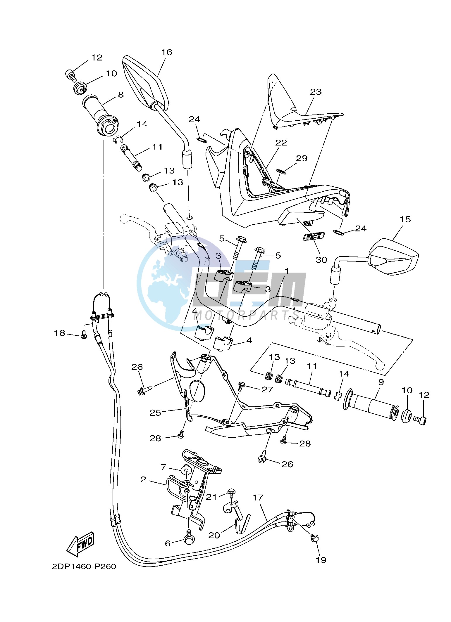 STEERING HANDLE & CABLE