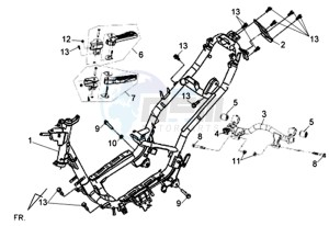 JET 4 R50 NAKED drawing FRAME