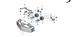 CBR900RR drawing TAILLIGHT (CBR900RRY,1/RE1)