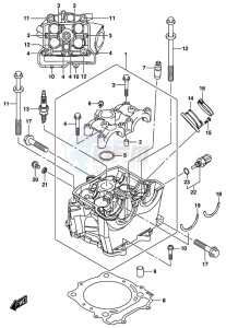 RM-Z450 drawing CYLINDER HEAD