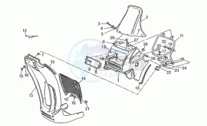 750 X Polizia - PA 2A Serie Polizia/PA 1A Serie drawing Fairing