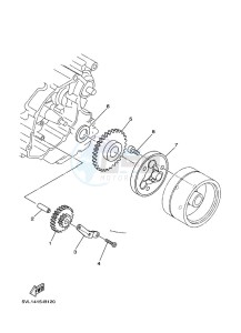 YBR125E YBR125 (BN9C) drawing STARTER CLUTCH