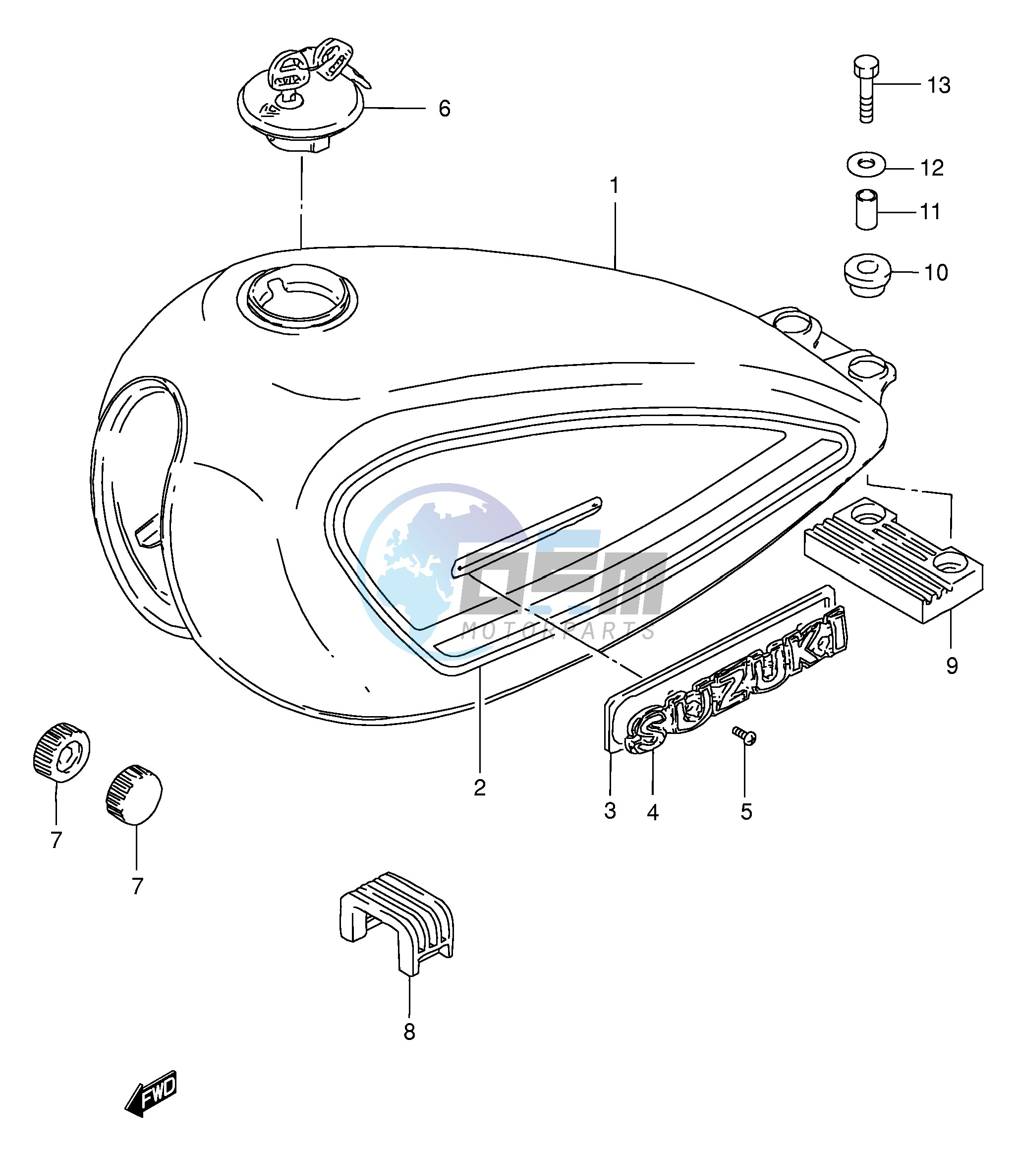 FUEL TANK (MODEL Y)