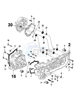 FIGHT 4 50 A4T TPS drawing CRANKCASE