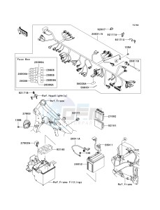 VN 900 C [VULCAN 900 CUSTOM] (7F-9FA) C8F drawing CHASSIS ELECTRICAL EQUIPMENT