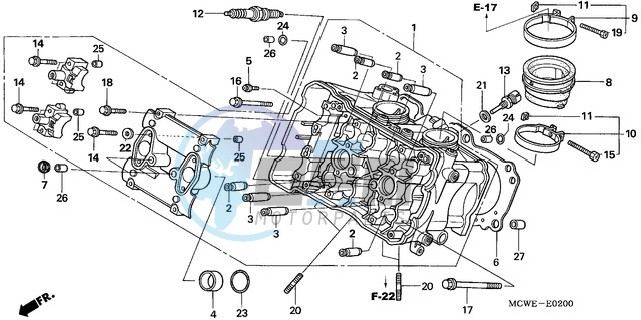 CYLINDER HEAD (FRONT)