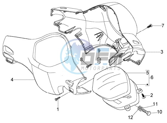 Speedometer Kms. - handlebar covers