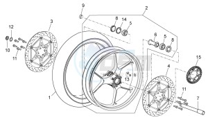 Tuono 1000 v4 R APRC ABS drawing Front wheel