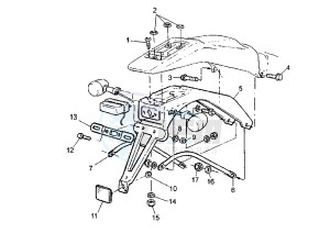 WR 400-426 F 426 drawing BRACKET, LICENCE EURO KIT