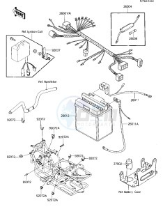 KLF 185 A [BAYOU 185] (A2-A4) [BAYOU 185] drawing CHASSIS ELECTRICAL EQUIPMENT