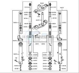 ZZR 600 (EU) drawing FRONT FORK