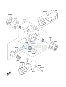 KFX50 KSF50A6F EU drawing Crankshaft