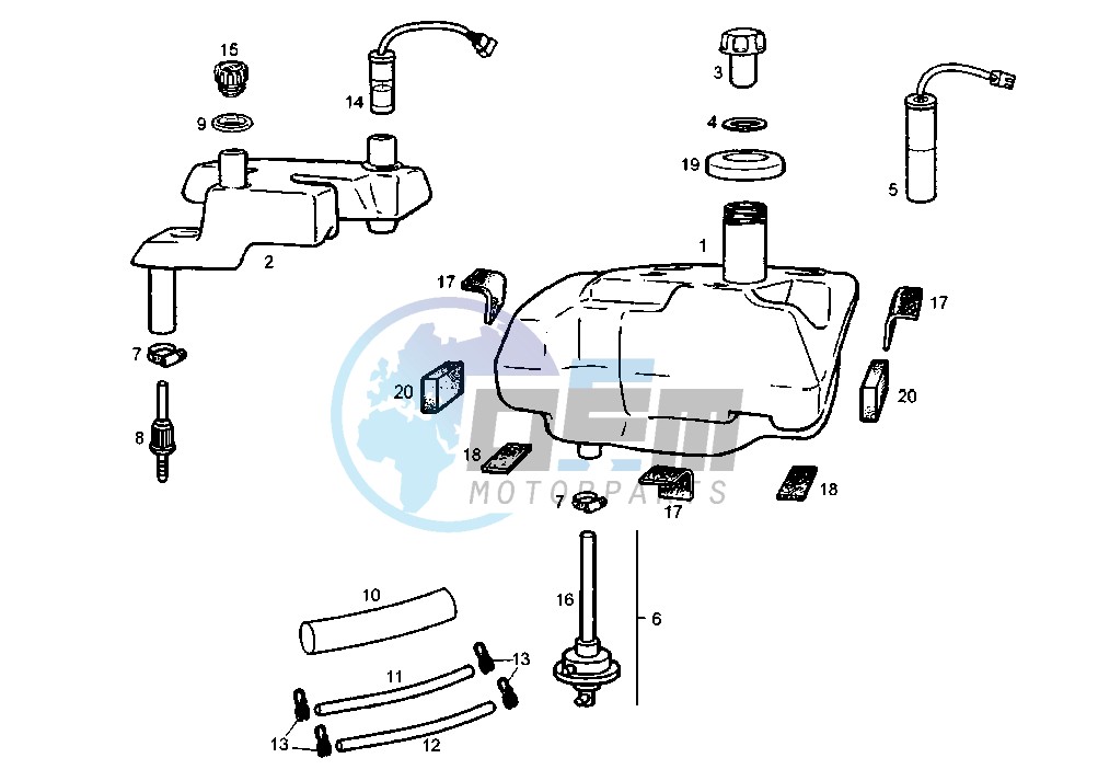 FUEL AND OIL TANK