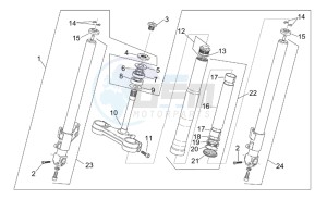 RS 125 Tuono drawing Front Fork