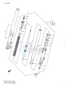 GSF-1250S BANDIT EU drawing FRONT DAMPER