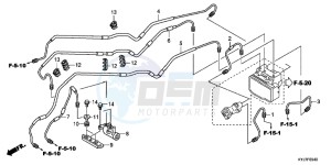 CBR250RAD CBR250R ABS 2E - (2E) drawing BRAKE PIPE