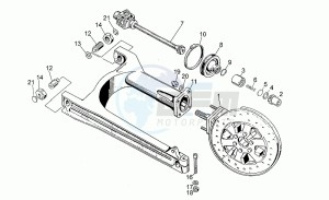 NTX 350 drawing Swing arm